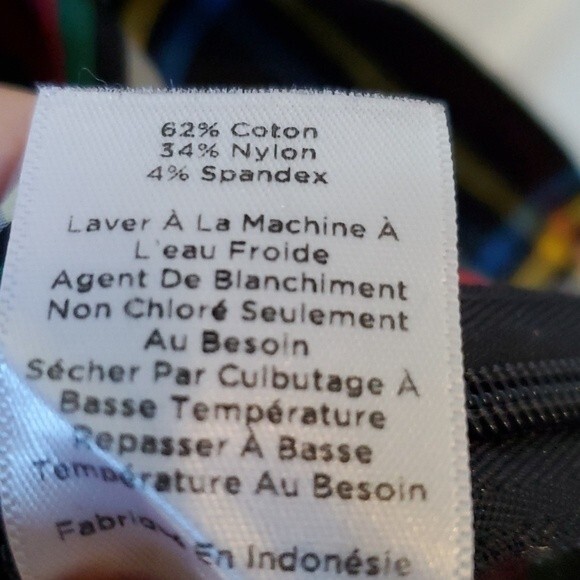 TALBOTS TARTAN PLAID COTTON RUFFLE HOLIDAY COTTAGE BLOUSE SIZE X BLACK RED GREEN - Picture 6 of 7